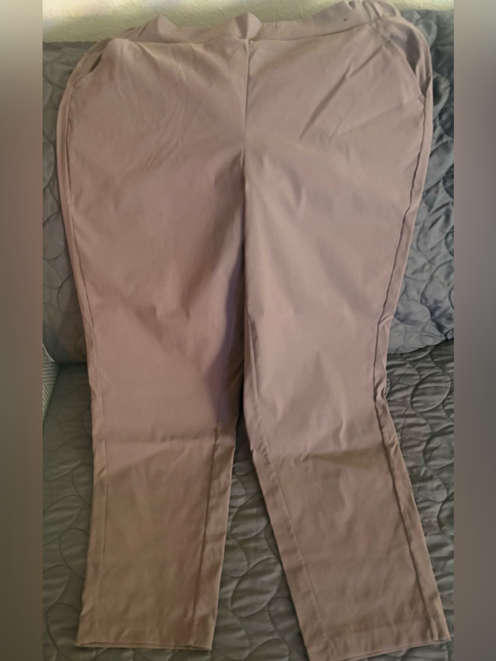 Modern Ambition Womens XL Purple Stretch Ankle Pants Recycled Nylon Pull On NWOT